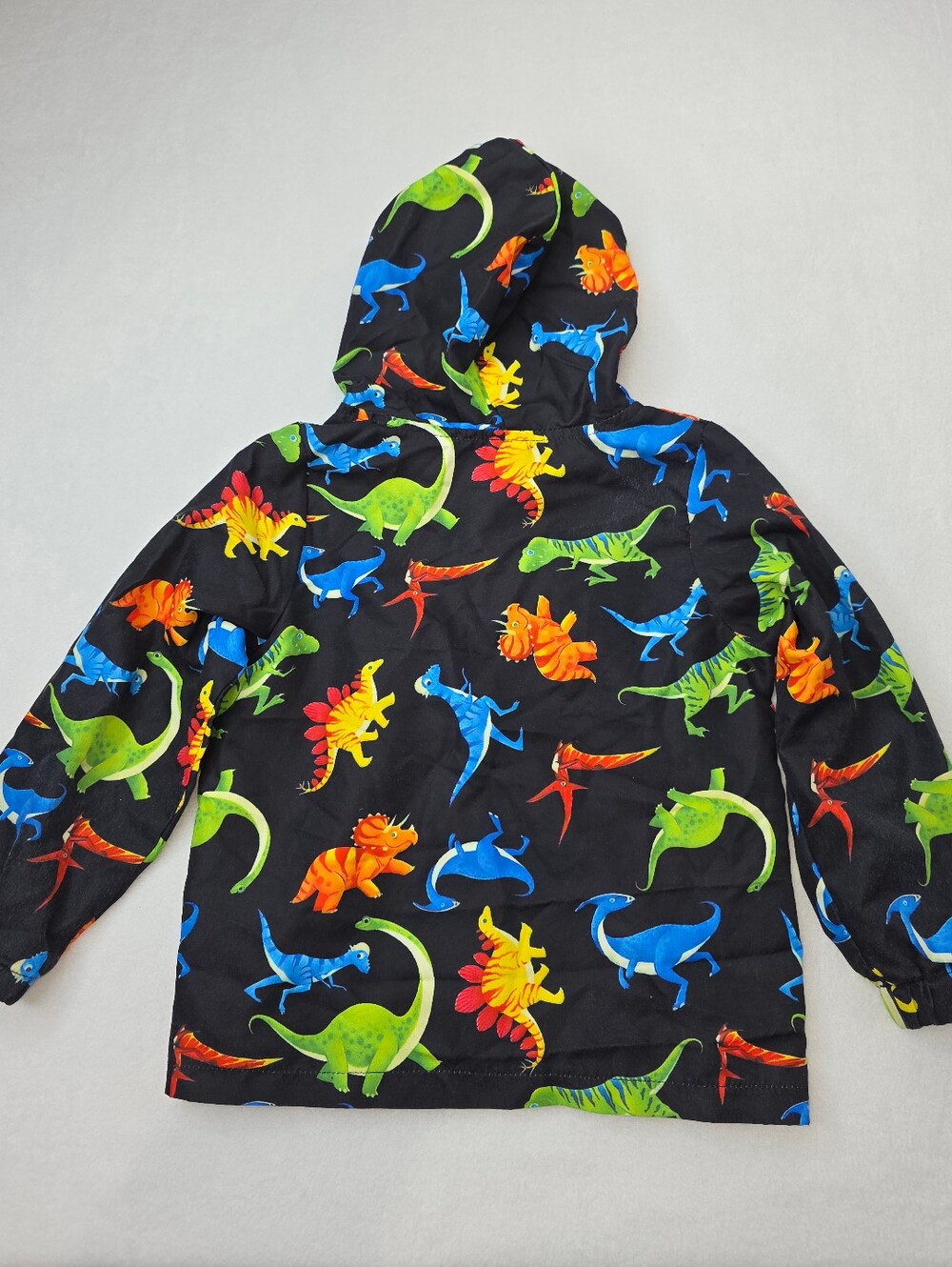Amazon Boy's Black Hoodie with Colorful Dinosaur Print Size 5-6 years CS-3613 - Picture 4 of 5